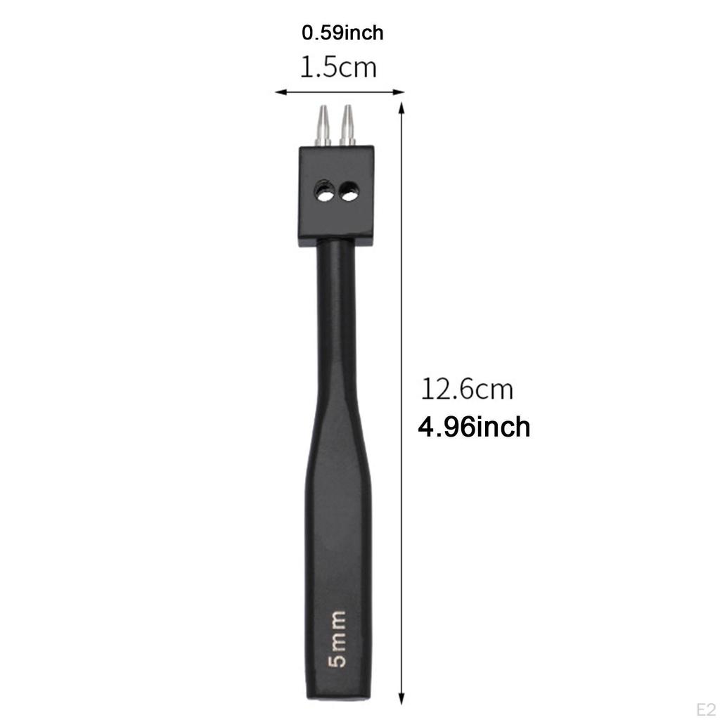 Инструмент для прокалывания кожи с зубцами 5 мм, удобная ручка, вспомогательные инструменты, прочный круглый дырокол