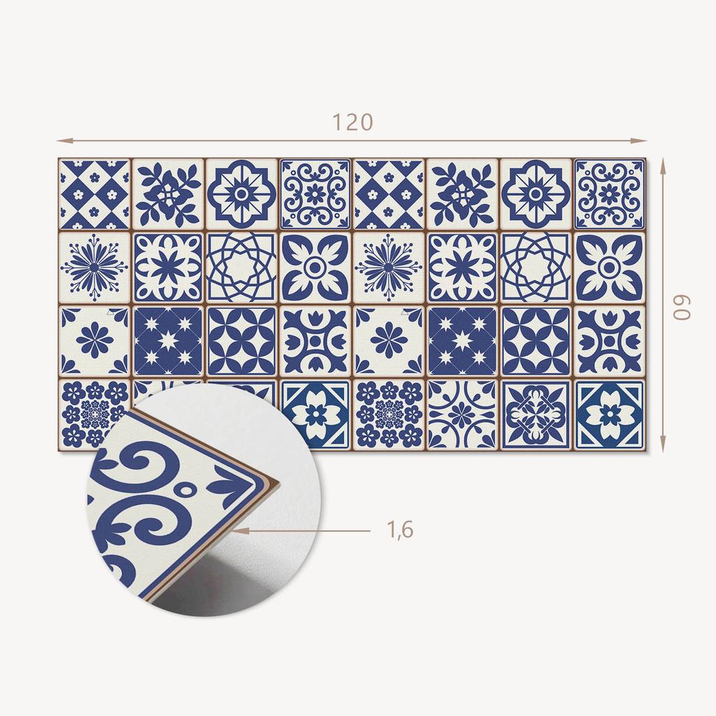 Panel Ścienny Winylowy Do Dekoracji Nowoczesnych Wnętrz 120X60 Cm Wzory Kafli Dekoracyjnych