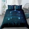 Комплект постельного белья со знаком зодиака Водолей 3D King Queen Double Full Twin Single Size Duvet Cover Pillow Case Set