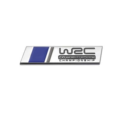 Универсальный 3D металлический значок с логотипом WRC Rally Наклейка на кузов автомобиля Значок на решетку радиатора автомобиля (Наклейка-Серебряная)