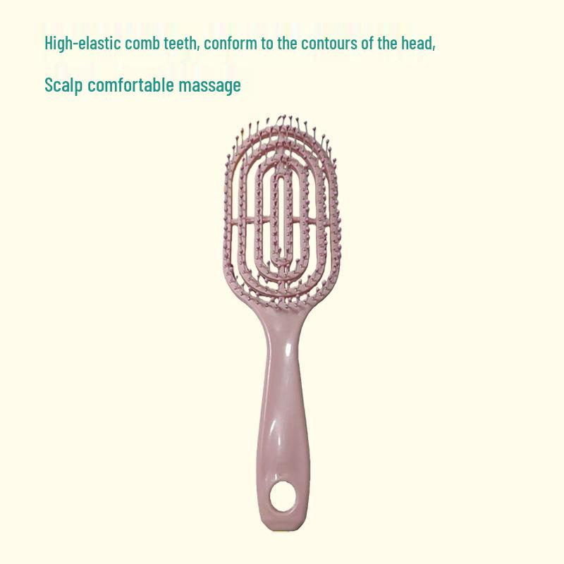 Fluffy High Skull Air Cushion Hair Comb for Women's Long Hair Styling and Massage, Special Ribbed Design