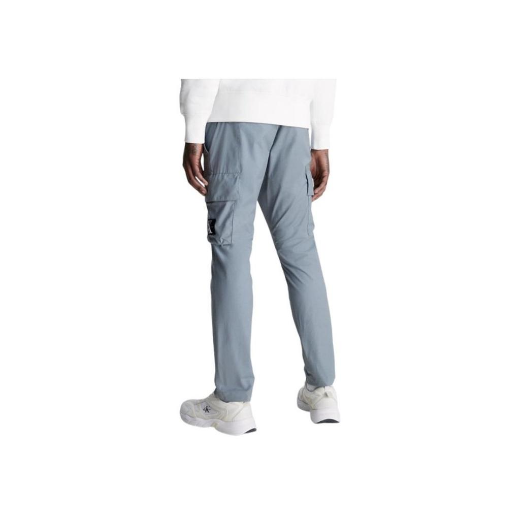 Calvin Klein Сплошные брюки-карго с эластичной резинкой на талии, мужские штаны, светло-сине-серые, J322922-PN6