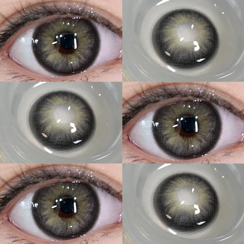 Eyeshare 1 пара голубых зрачков для больших натуральных карих глаз 14,5 мм зеленые контактные линзы