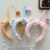 Panda Cat Fishing Plush Headband Hair Accessories Girls Cartoon Hairband  for Gift