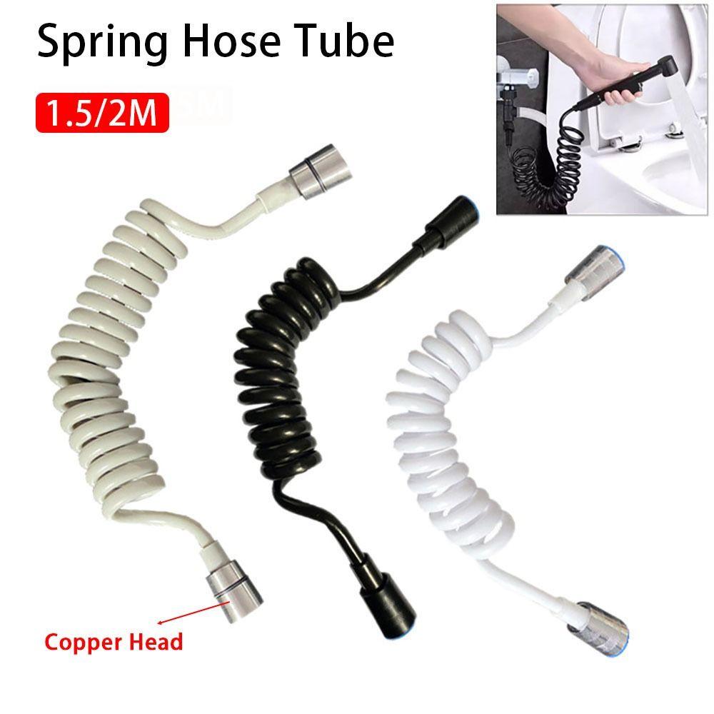 1Pcs Toilet Bidet Sprayer Connect Pipe Telephone Line Water Plumbing Spring Shower Hose