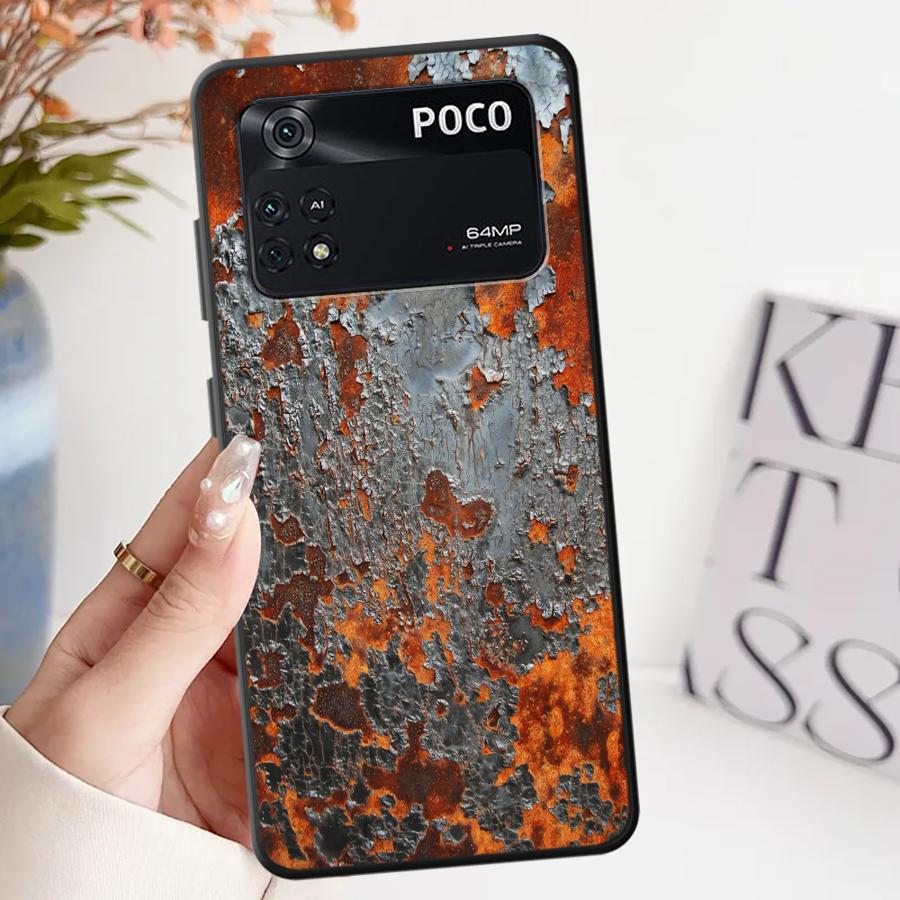 Ретро Ржавчина Чехол для телефона Funda для Xiaomi Poco F8 F1 C50 M3 M4 M7 Pro X3 X4 X5 X7 Pro C75 C61 F3 C71 M5