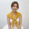 White Hollow Out Lace Shawl Fake Collar Fart Curtain Simple Crochet Flower Scarves  Summer