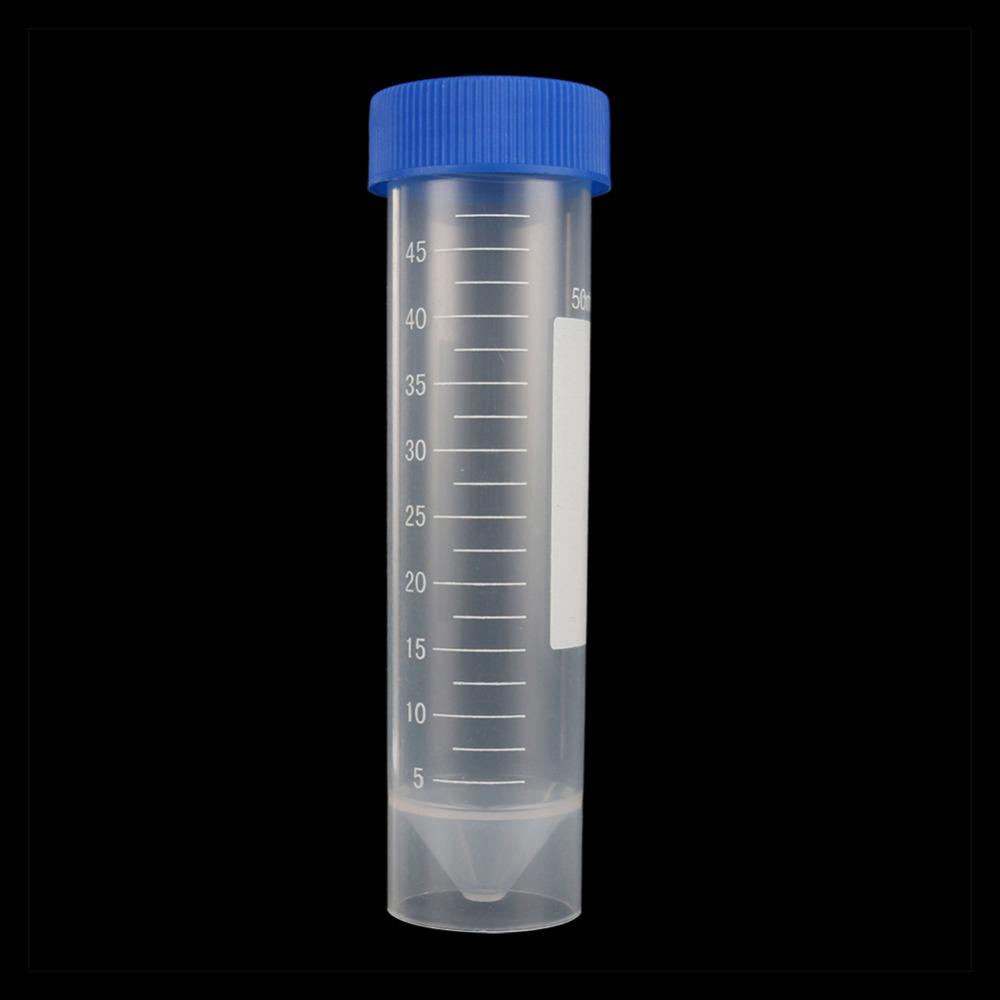 Fittings With Scale Lab Analysis Bottles Centrifuge Tubes Caps Pack Container Plastic Test Tube