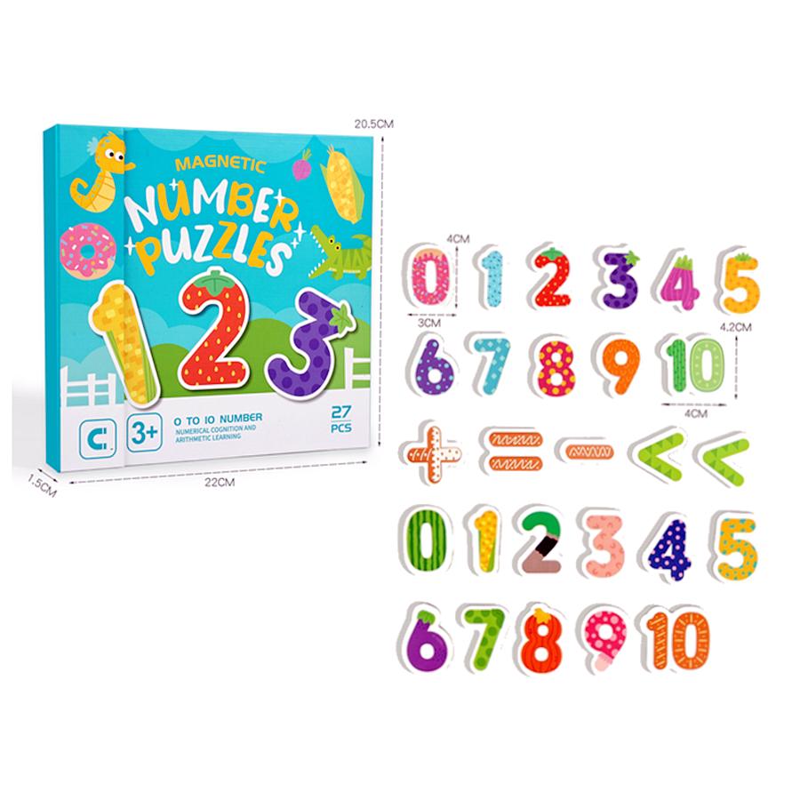 Montessori Magnetic Letter/Number Cognition Matching Game for Kids Spelling/Counting Learning Puzzle Toy Toddlers Quiet Book