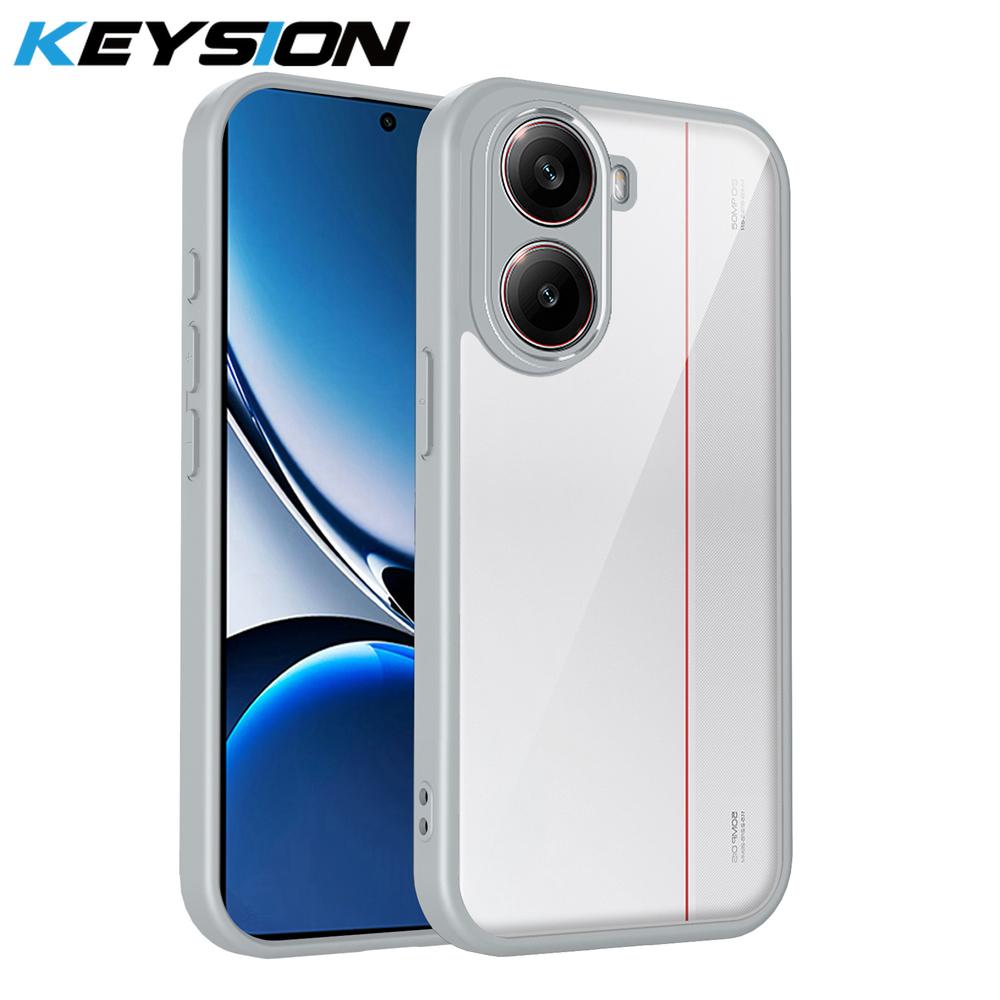 KEYSION Прозрачный чехол для Xiaomi POCO X8 Pro Max Мягкий силикон+ПК HD Clear Простой ударопрочный задняя крышка телефона для POCO X8 Pro