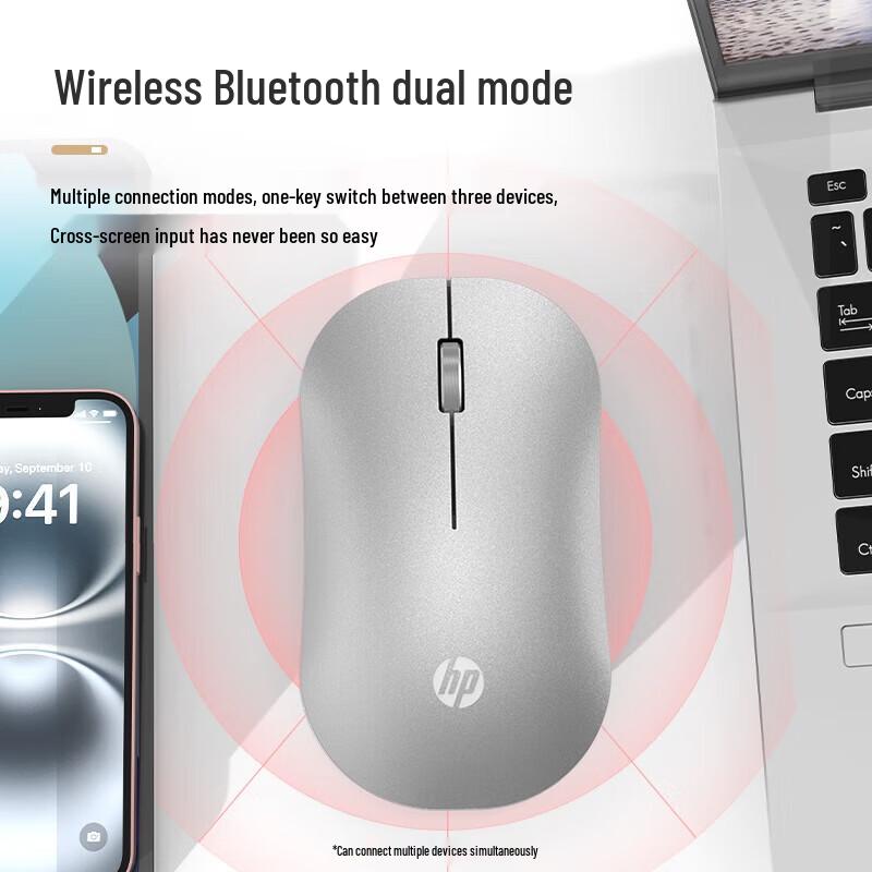 HP DM10C Wireless Bluetooth Dual-Mode Rechargeable Mouse