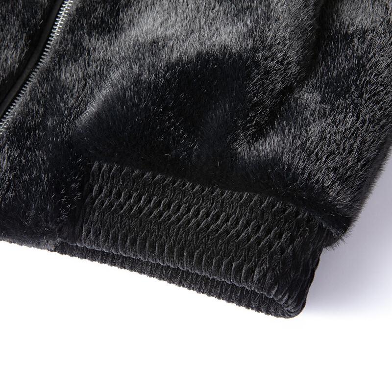 Мужская теплая куртка из овчины с подкладкой из искусственного меха норки MONTAGUT