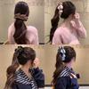 Korean Style Bowknot Banana Clip Sweet Ponytail Holder Durable Bow Vertical Clip  Daily Wear