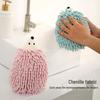 Chenille Coral Fleece Hedgehog Cartoon Animal Hanging Hand Towel