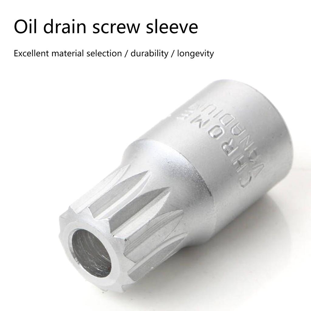 M16 H17 S10 Oil Sump Drain Plug Socket Wrench 3/8'' Drive Auto Repairing Transmission Gearboxes Screw Wrench