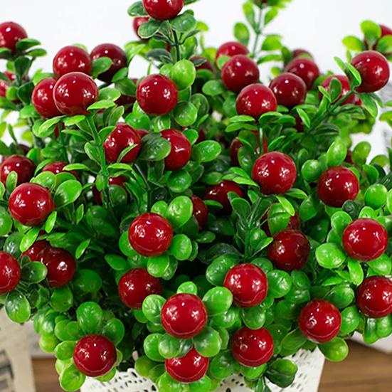 1шт 6 веток 18 головок искусственные фрукты DIY Art