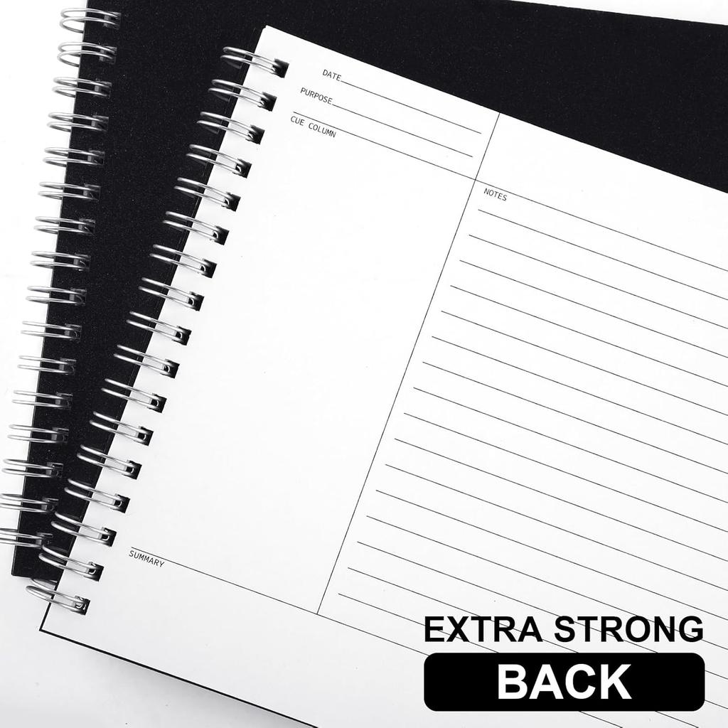 Glenmal 320 листов 4 шт. Блокнот для заметок 6 x 8,5 дюймов Односторонняя печать Спиральные стенографические блокноты Блокноты для письма на спирали Блокноты для письма в линейку для