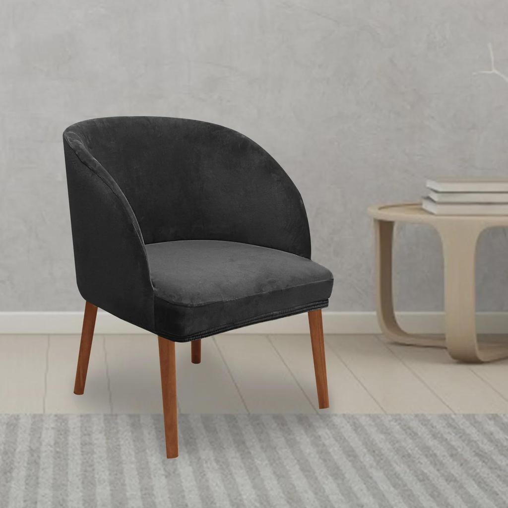 Эластичный чехол для обеденного стула в форме арки из бархата