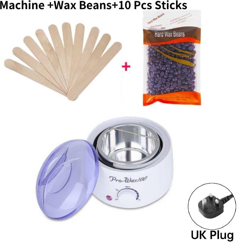 Electric Hair Removal Wax Warmer With Parrafin Wax Brazilian Waxing Kit
