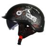 Motorcycle Half Helmet Vintage Scooter Men Women Universal Seasonal Lightweight Retro Crash