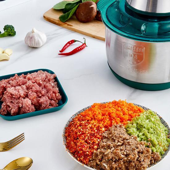 5L Electric Meat Grinder Meat Mincer with Sharp Blades 5 Speeds Low Noise Vegetable Meat Chopper Multifunctional Food Processor