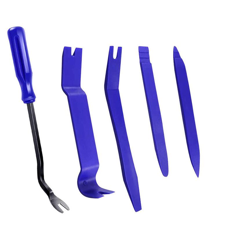 Набор инструментов для снятия отделки автомобильной аудиосистемы - набор из 5 ломов, устойчивых к царапинам для дверной панели и приборной панели