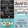 Laundry Sign Vintage Tin Sign, Metal Plaque, Retro Metal Sign, Wall Decor for Laundry Room