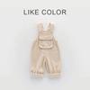 Spring Autumn Corduroy Baby Overalls Trousers Solid Colour Baby Overalls One-piece Children's Overalls Boys Girls Casual Pants