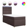 Maison Exclusive - Sommier à lattes de lit avec matelas Marron foncé 90x200 cm