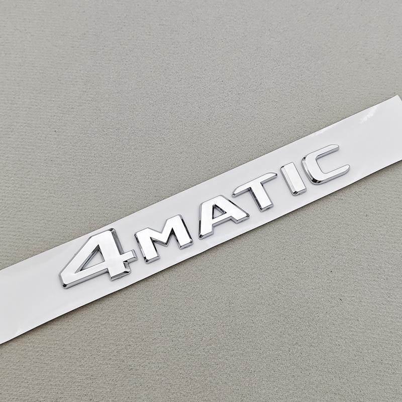 3D ABS Chrome Car Letters Logo A45 A45 S TURBO 4MATIC Stickers Rear Trunk Emblem Badge For Mercedes Benz AMG A45 A45S W177 W176 BC2