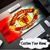 Custom Name Mouse pad Flaming Manchester Crest Mouse pad, Gaming Mouse Pad, keyboard pad, Desk Decor for computer notebook Fan Birthday Gift