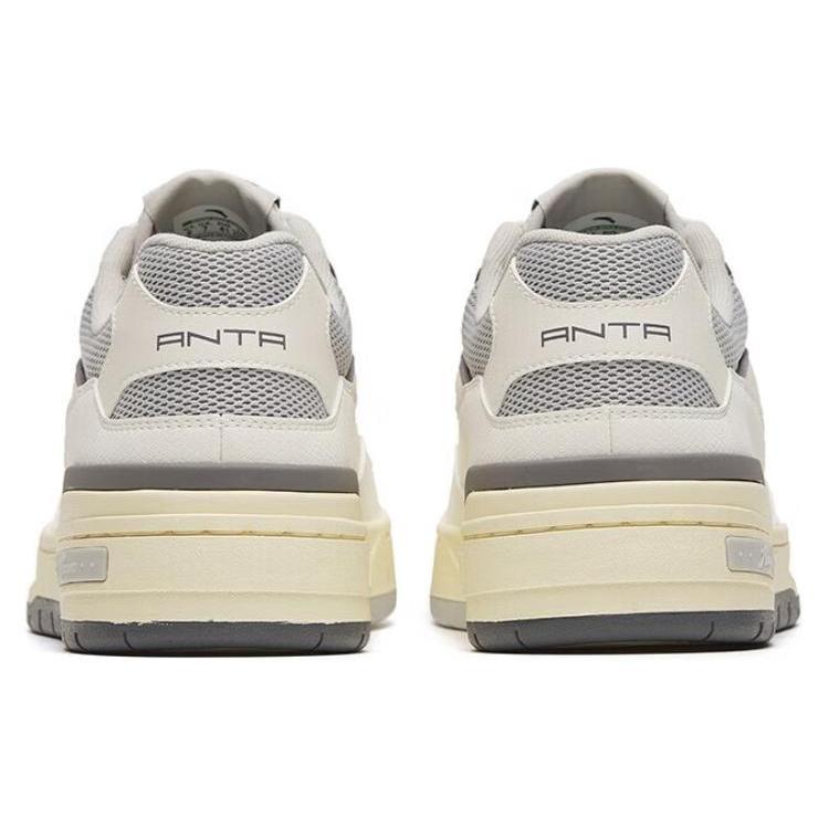 Anta Flame 4.0 Нескользящие Износостойкие Низкие Кеды для Скейтборда Мужские Микрочип Серый 112328081-1