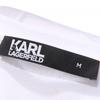 Karl Lagerfeld Мужская футболка с коротким рукавом и круглым вырезом, с принтом в виде мультяшного узора, Белый 75507053225010