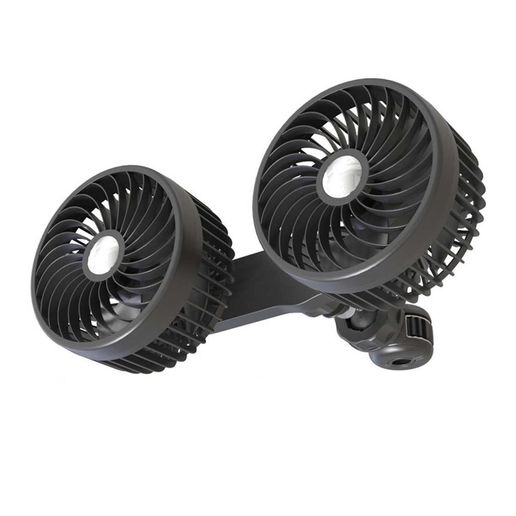 Car Electric Fan Automotive General RearSeat Back Fan Speed Adjustable Fan for Car In Car Cooling Fan 360 Degree