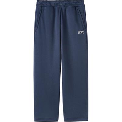 FW24 Эластичные Повседневные Спортивные Брюки с Буквами Мужские bottoms Темно-Синий L424M025-002Z
