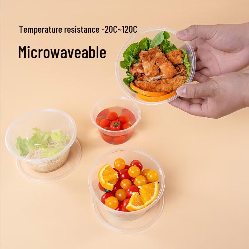 Disposable Round Meal Box with Lid