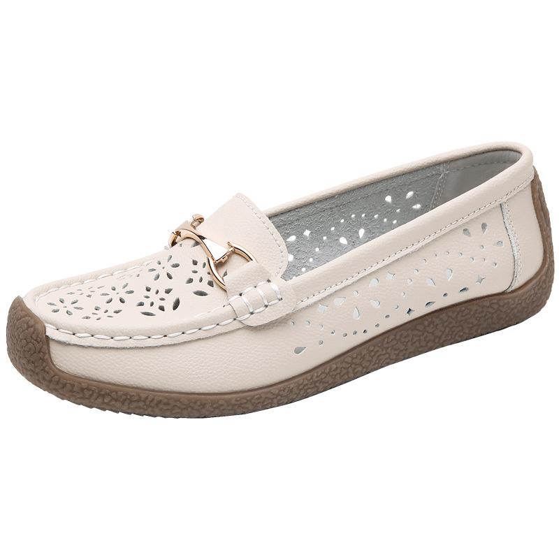 Летняя женская обувь из натуральной кожи, повседневная обувь ручной работы на плоской подошве, женские лоферы без шнуровки, балетки на плоской подошве, женская обувь