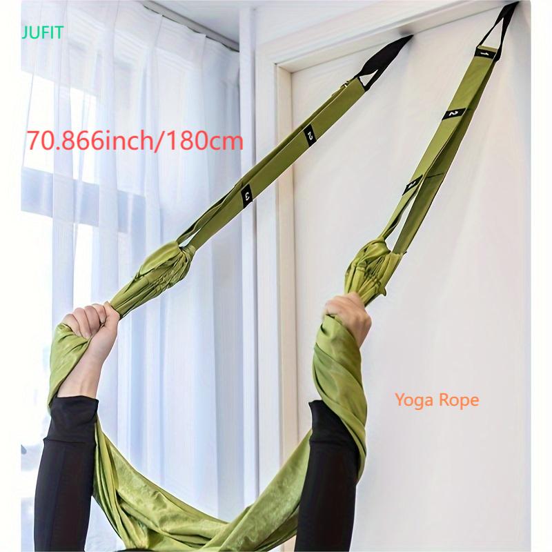 JUFIT Yoga Fitness Belt with Newly Widened Design, Yoga Artifact, Safe and Durable