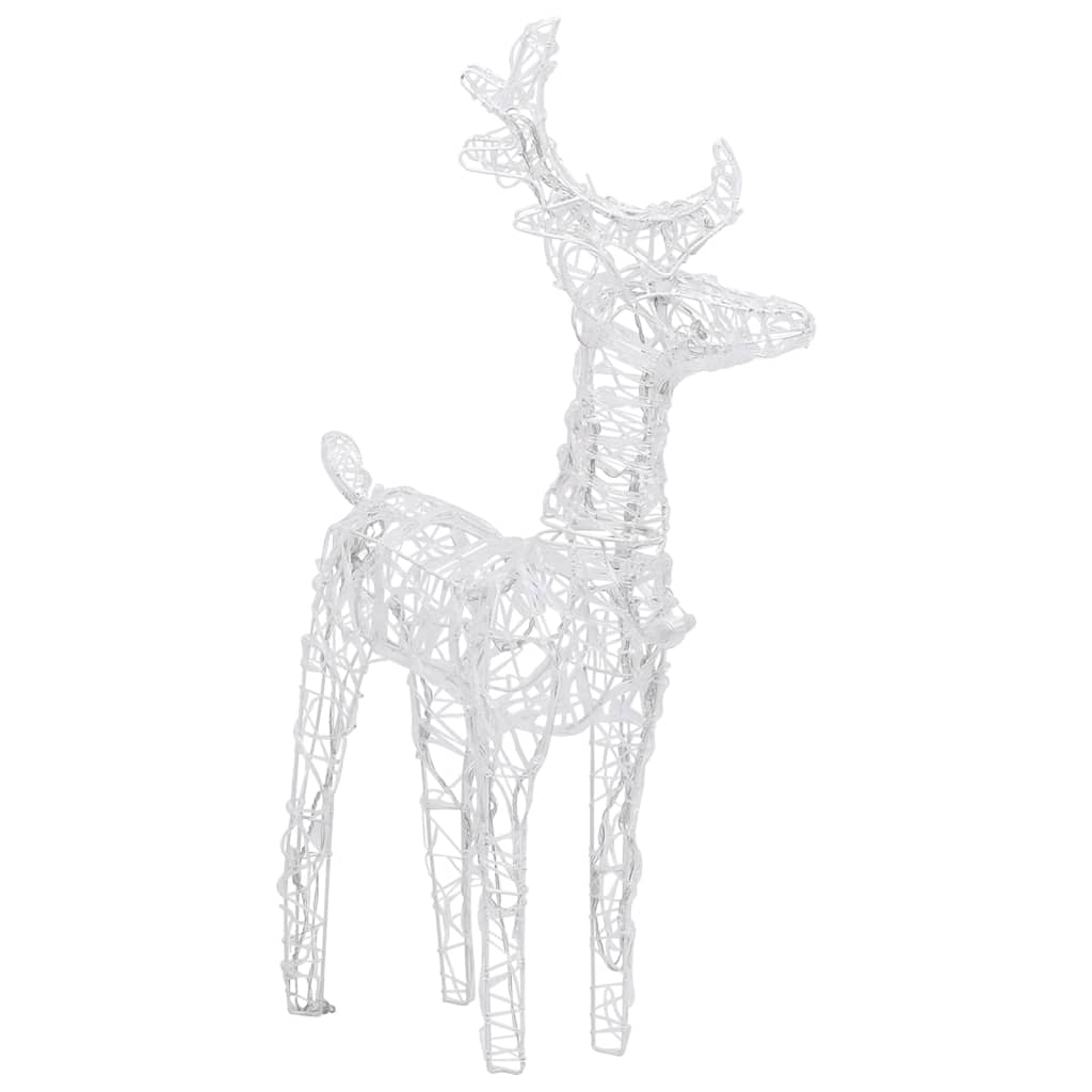 LED Reindeer Set 6 pcs. Cold White 240 LEDs Acrylic