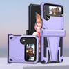 Жесткий защитный двухслойный складной чехол для Samsung Galaxy Z Flip4 5g Flip 4 Zflip4 с подставкой-держателем, модные аксессуары для телефонов, чехол