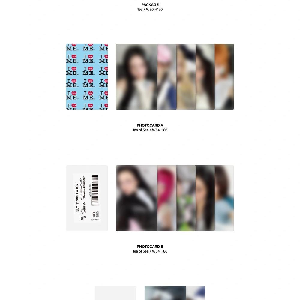 ILLIT [БОЛЬШЕ НЕ МИЛЫЙ] 1-й Сингл Альбом Версия WEVERSE ALBUMS