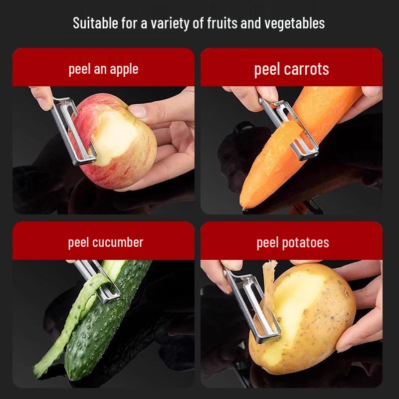 Multifunctional Stainless Steel Fruit and Vegetable Peeler and Scraper Knife