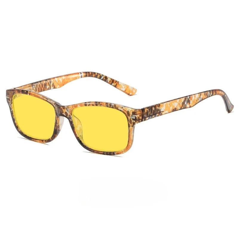 Новые Модные Квадратные Очки для Женщин, Плоские, Легкие, для Ночного Видения, Ультралегкие, Нейтральные, HD, с Защитой от УФ-излучения UV400, Солнцезащитные Очки