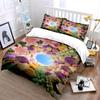 Colorful flowers surrounding sky. Bedding sets Duvet cover sets Duvet covers Pillowcases(1 * Duvet Cover 2 * Pillowcases without duvet insert)
