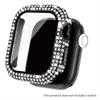 Чехол со стразами + Закаленное стекло для Apple Watch Series 11 10 9 8 7 SE, 46 42 45 41 44 40 38мм