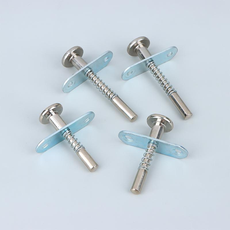 2Pcs Plunger Latches Spring-Loaded Door Lift Adjustment Rod Latch Door Hardware Spring Latch