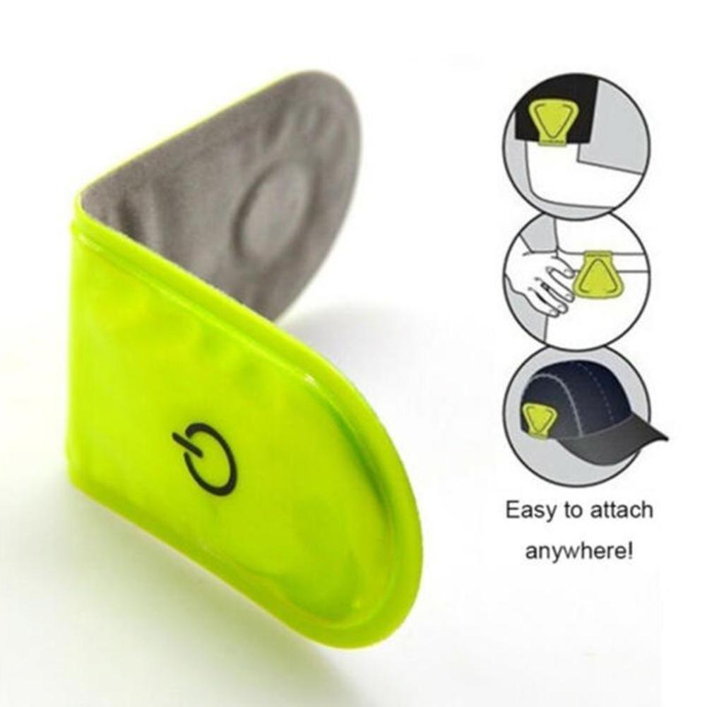 1 шт. Светодиодный фонарь безопасности для занятий спортом на открытом воздухе, светоотражающий магнитный клип-он, стробоскоп, светоотражатель, предупреждающий зажим, лампа для воротника обуви для ночного бега
