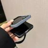 Двухцветный градиентный чехол-ремешок на запястье для Samsung Z Flip 8 flip7 FE Galaxy Z Flip 7 6 5 4 Кожаный защитный чехол для шарнира