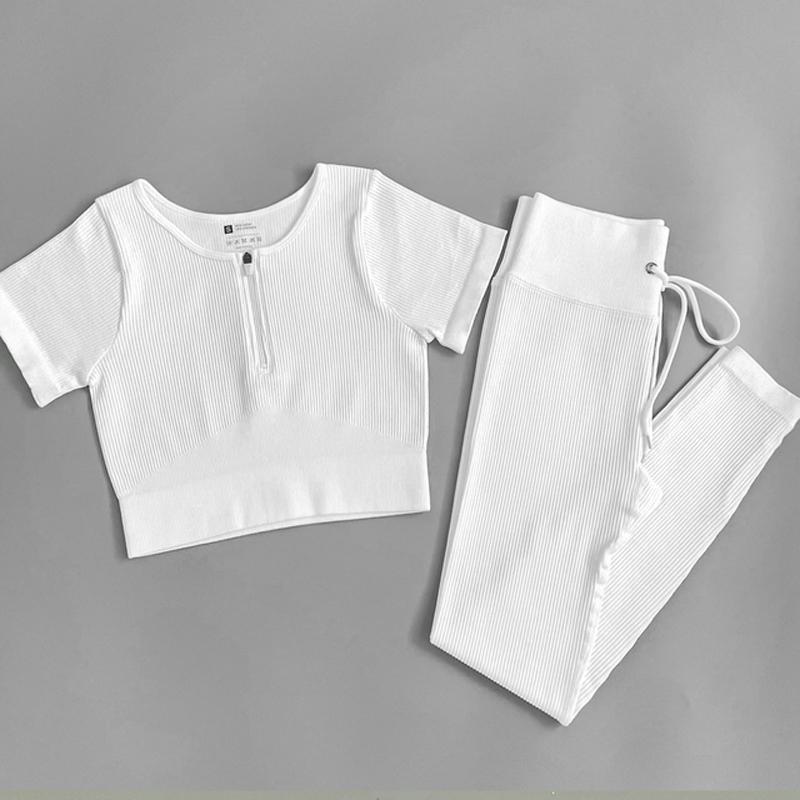 Women's Tracksuit Seamless Yoga Set Workout Sportswear Gym Clothing Fitness Sports Suits