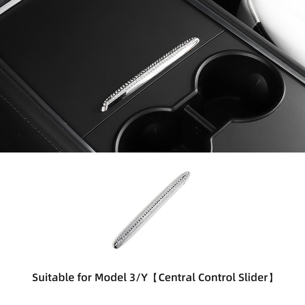 Для Tesla Model 3 ModelY Роскошный Алмазный патч Автомобильный руль Центральный контрольный держатель для чашки Воздуховыпускное отверстие Интерьер